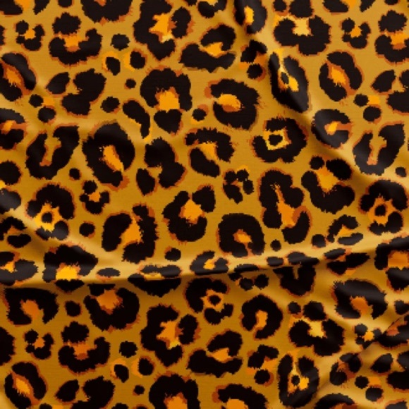 Woodstock Laundry WOMENS SLEEPSHIRT - LEOPARD SKIN ON ORANGE XL - Picture 2 of 11